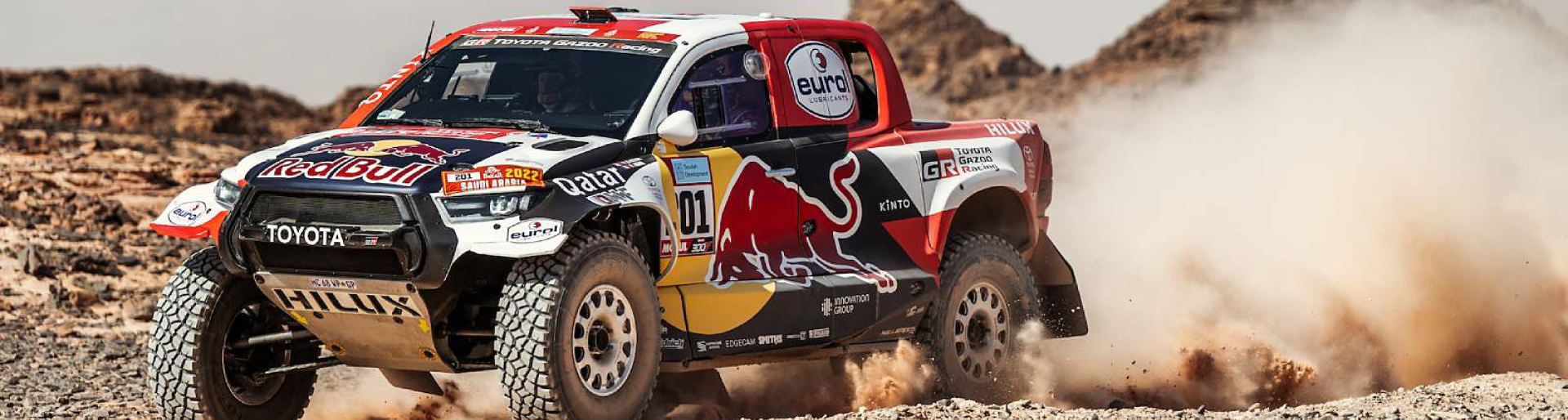 Изображение на странице НАССЕР АЛЬ-АТТИЯ ЗА РУЛЕМ TOYOTA HILUX СТАЛ ПОБЕДИТЕЛЕМ РАЛЛИ-РЕЙДА «ДАКАР-2022» Тойота Центр Астрахань